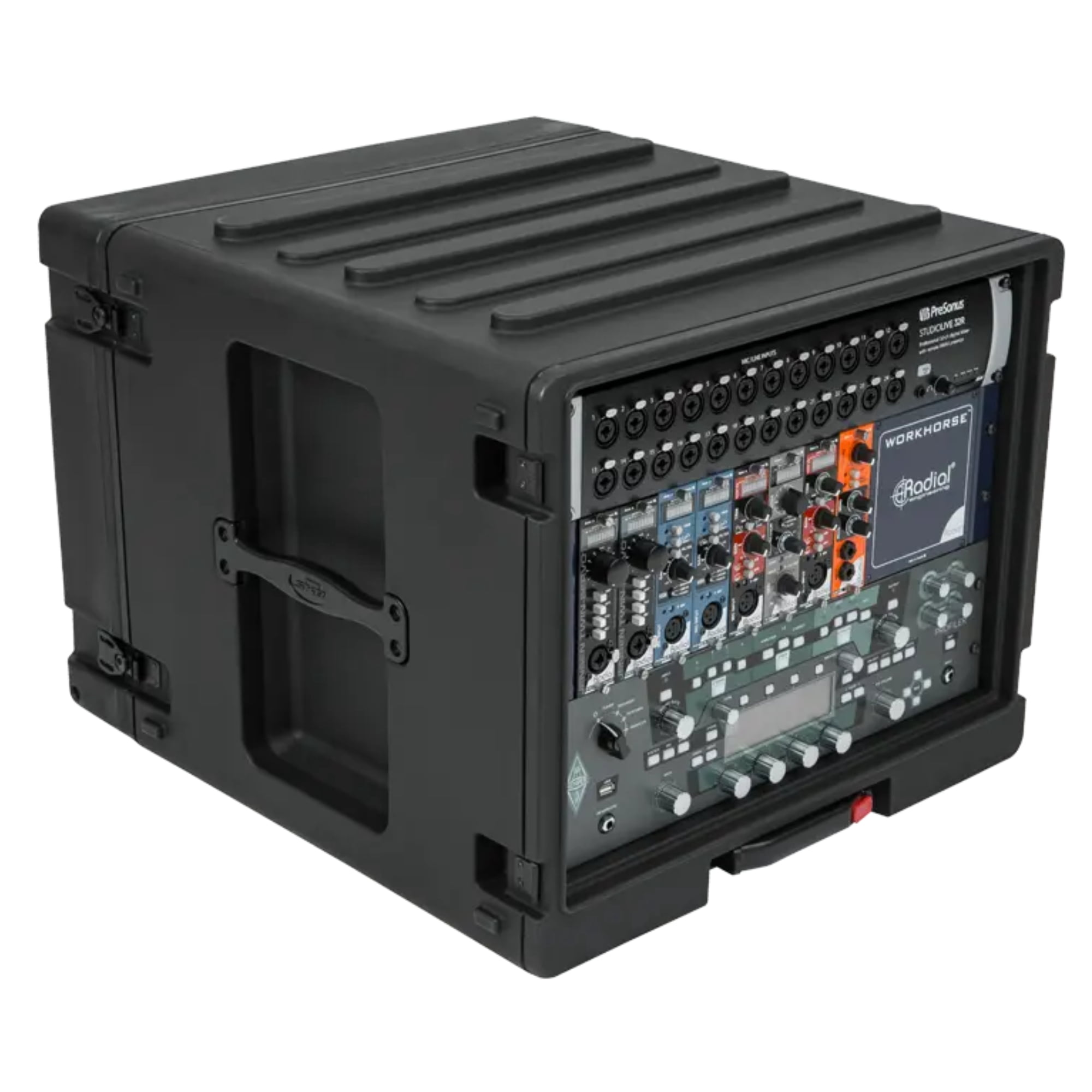 Pc Rolling Rak SKB 8U rSeries Rolling Rack with Integrated Back Wheels and 1-Touch ...