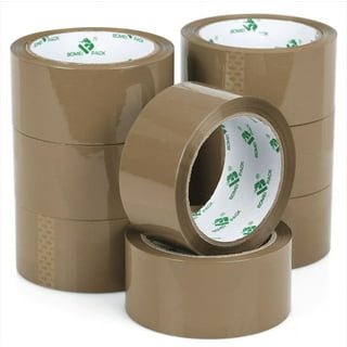 Lichamp Brown Packing Tape, Kraft Paper Tape Brown Gummed Tape for Packing  Boxes, Shipping Cardboard and Carton Sealing, 6 Rolls x 2 inch x 55 Yard x