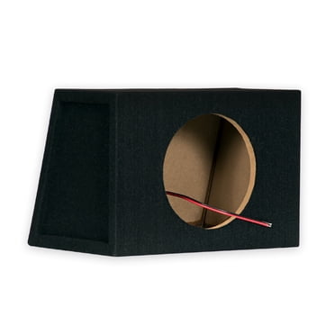 Audiopipe 10" Shallow Subwoofer Enclosure – Slim Truck Box, 150W RMS, Single Voice Coil
