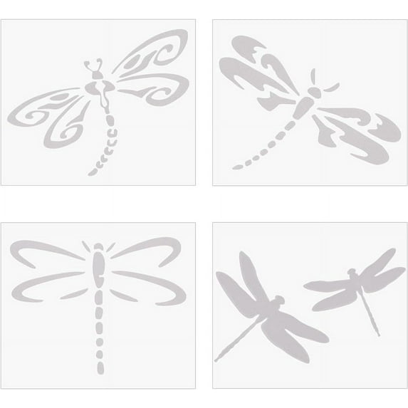 8Sheets Dragonfly Car Sticker Self Adhesive Car Sticker Waterproof Vinyl Window Decal Vinyl Automotive Exterior Decoration Decals