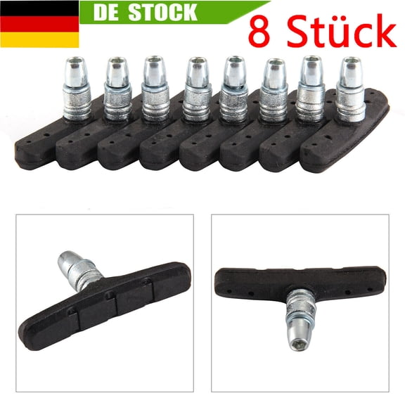 8Stck Fahrradbremse Fahrrad Bremse ,Bremsschuhe Bremsbelge V Bremsen Brake 70mm
