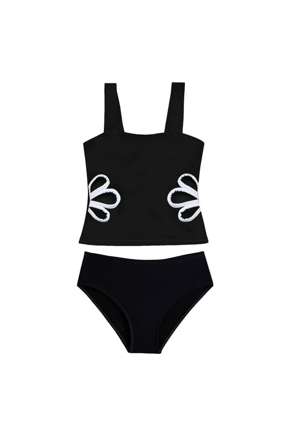 8T Bathing Suits For Girls Bathing Suit For Teen Girls One Piece Swimsuits Crossback Swimwear Beach Bathing Suit with Adjustable Strap