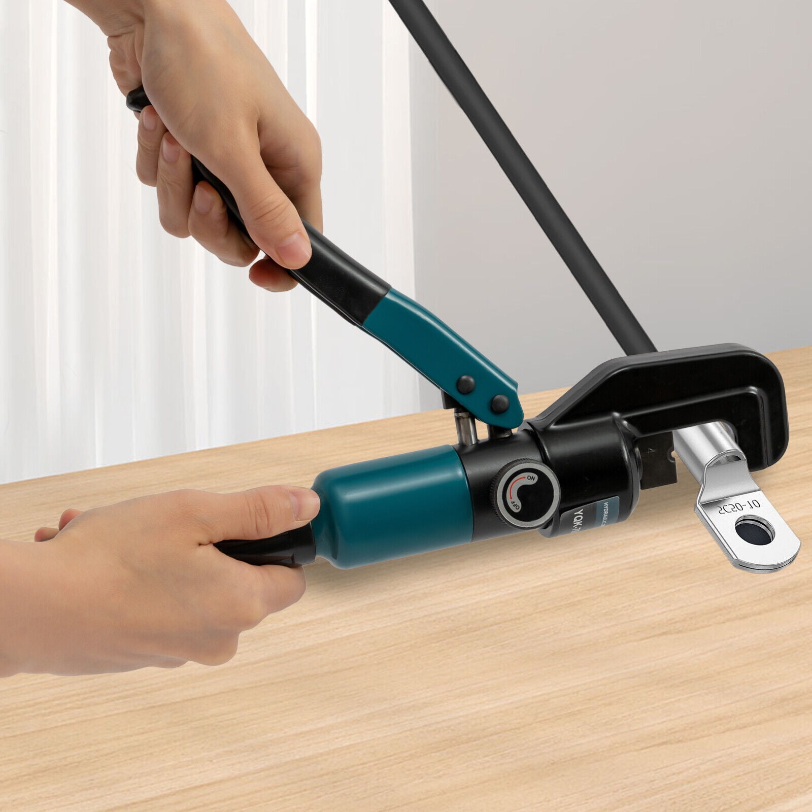 8T Hydraulic Crimper Crimping Tool Wire Rope Swaging Cable Railing Set ...