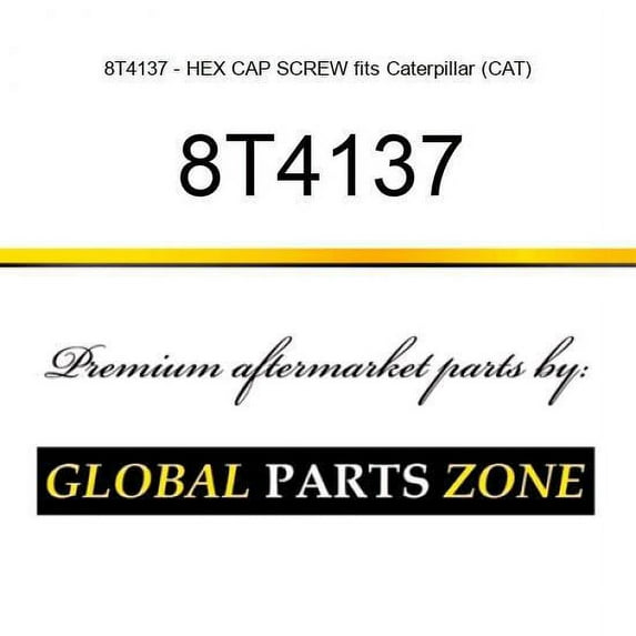 8T4137 - HEX CAP SCREW fits Caterpillar (CAT)