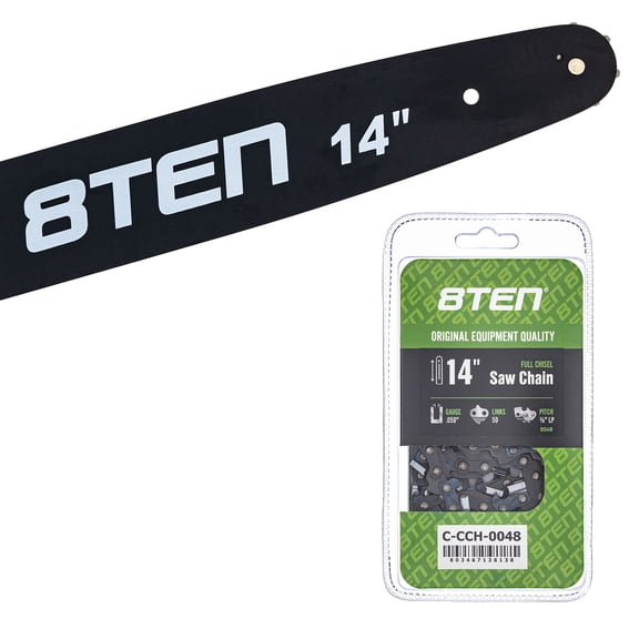 8TEN 14" Chainsaw Bar & Chain .050 3/8LP 50DL for Stihl Carlton MK1010249