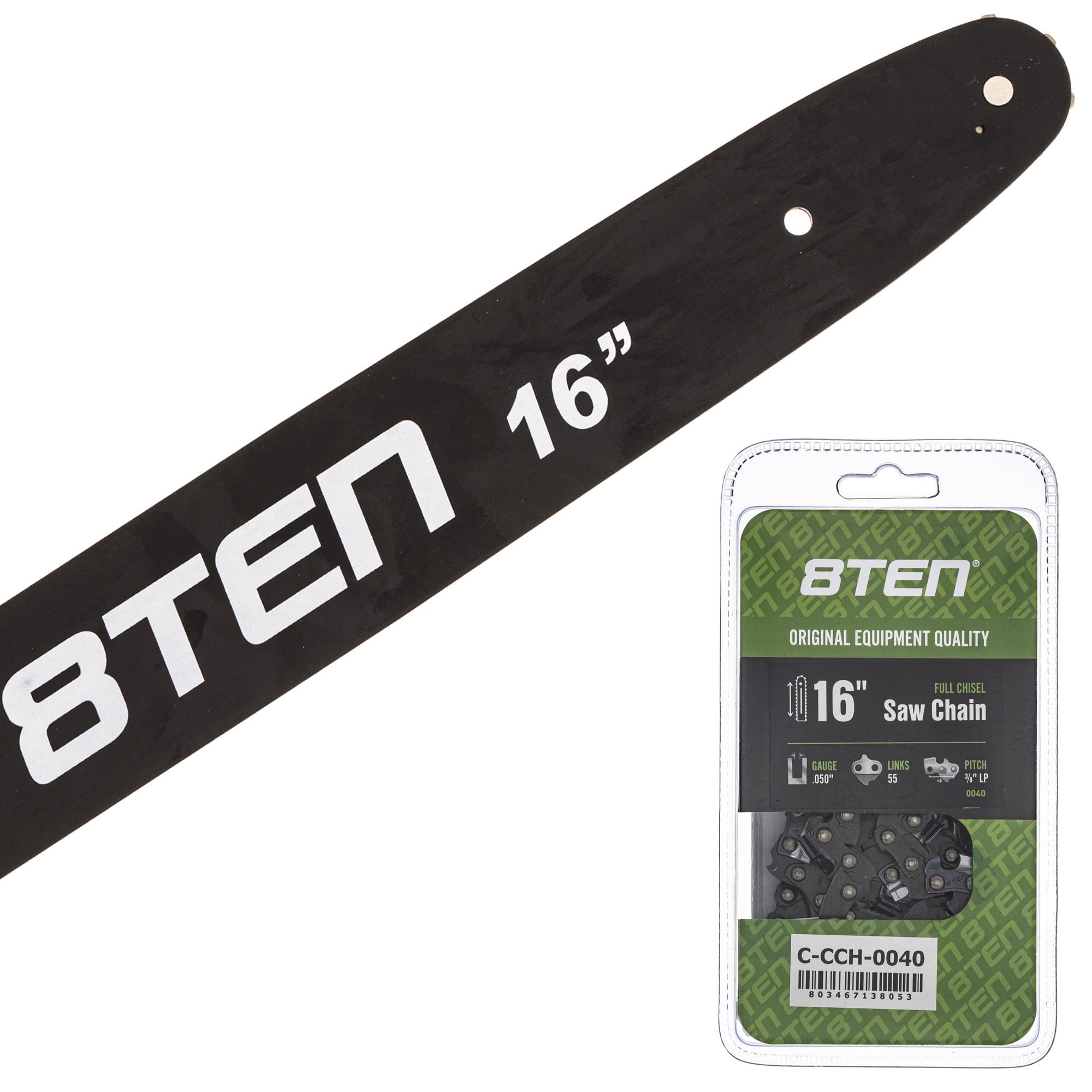 8TEN 16" Chainsaw Bar & Chain .050 3/8LP 55DL for Stihl 017 MK1010270 ...