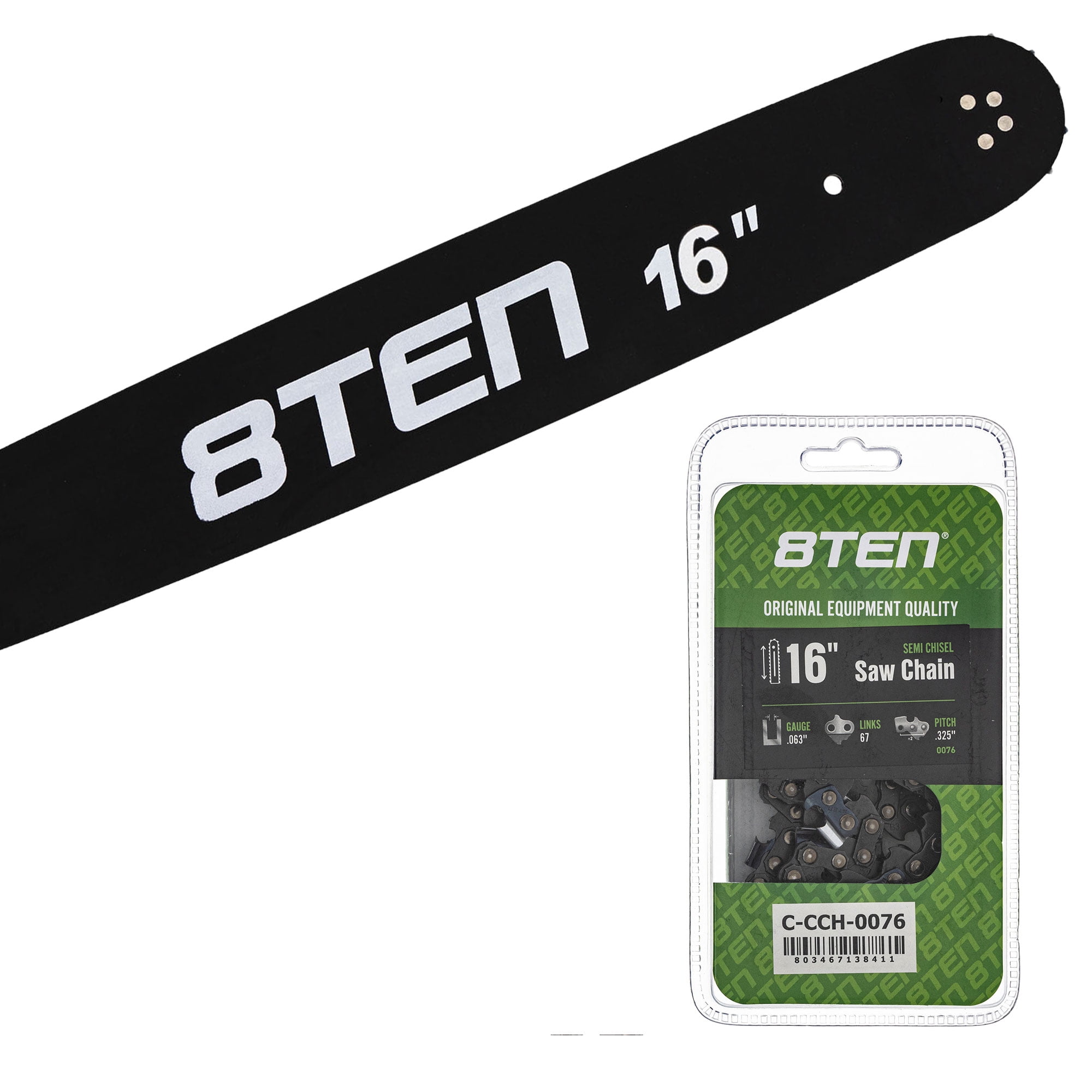 8TEN 16" Chainsaw Bar & Chain .063 13/40 67DL for Stihl Solo MK1010305 ...