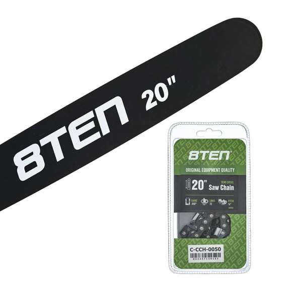8TEN 20" Chainsaw Bar & Chain .050 3/8 72DL for Husqvarna 365 MK1010374