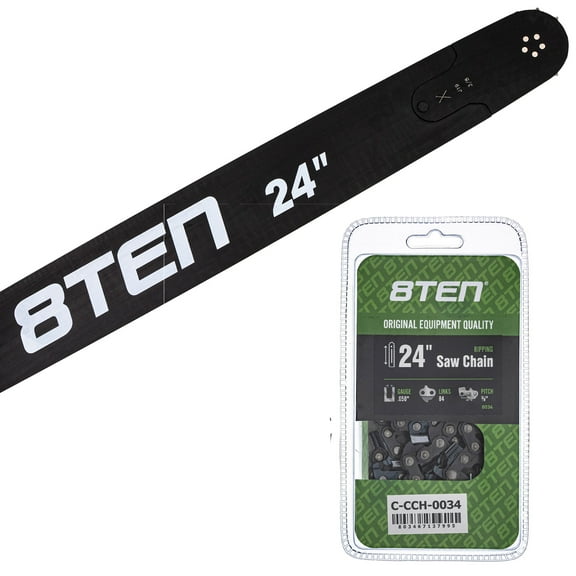 8TEN 24" Chainsaw Bar & Chain .050 3/8 84DL for Makita Husqvarna MK1010250