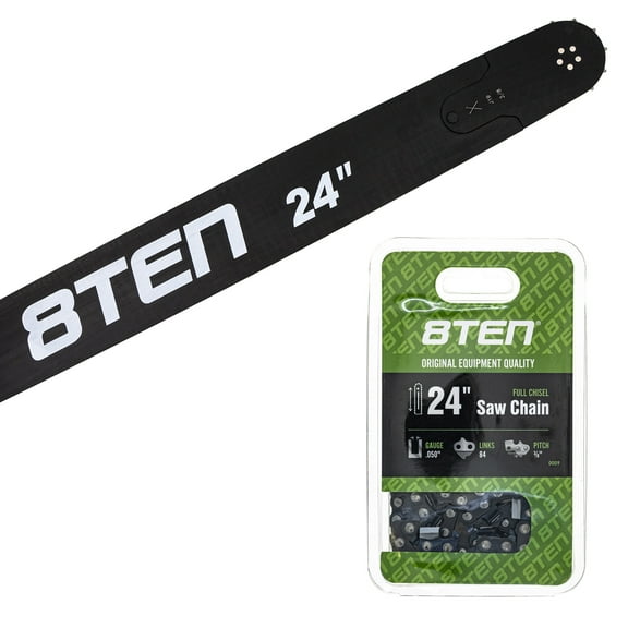 8TEN 24" Chainsaw Guide Bar & Chain .050 3/8 84DL for Makita MK1010231