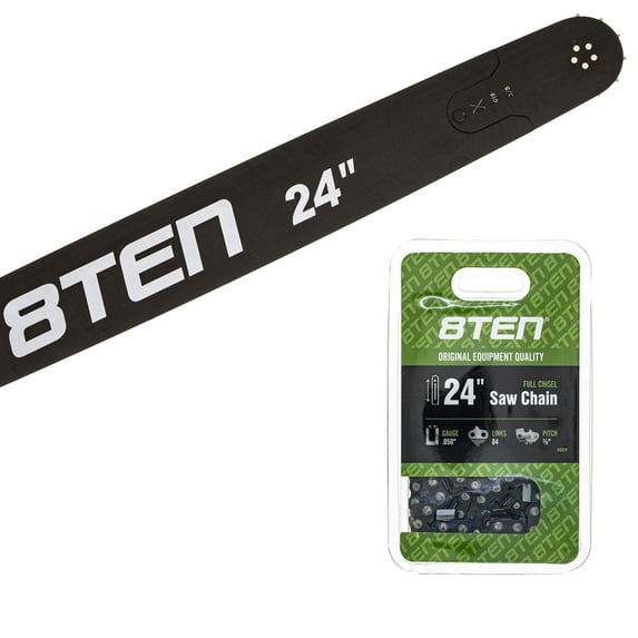8TEN 24" Chainsaw Guide Bar & Chain .050 3/8 84DL for Stihl MK1010230