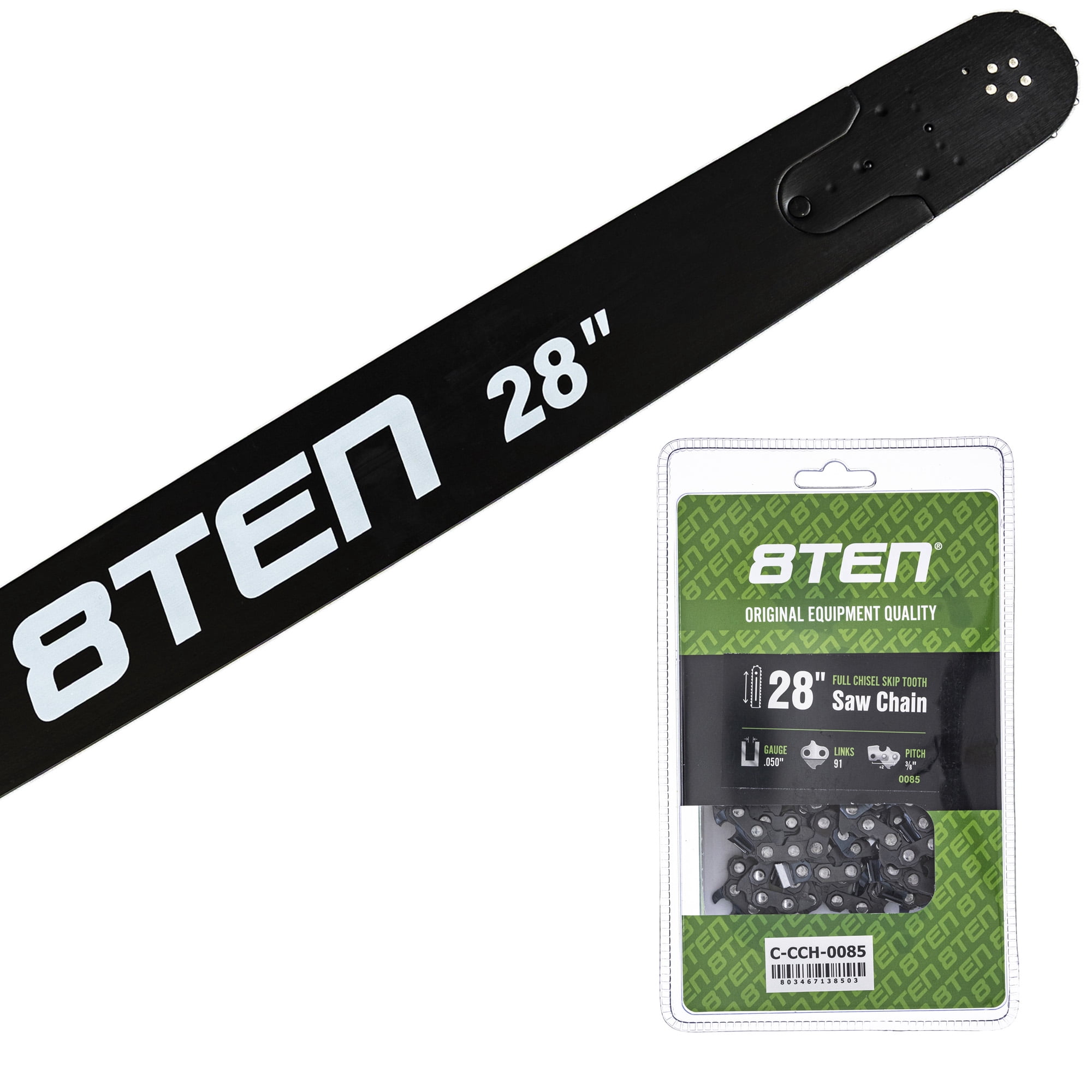 8TEN 28" Chainsaw Bar & Chain .050 3/8 91DL for Stihl 046 032 MK1010279 ...