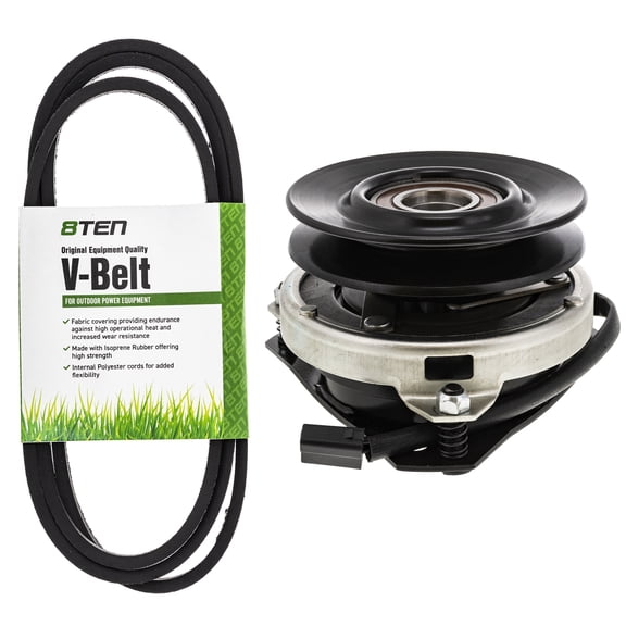 8TEN Belt PTO Clutch Kit for AYP HD1442A Y19H42A WP14H38A X12D38B MK1006330