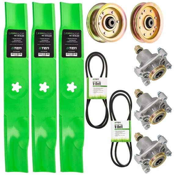 8TEN Blade Spindle Belt Idler Rebuild Kit for Craftsman 48 inch Deck GT5000 532173921 33908 532174368 532177968 MK1002137