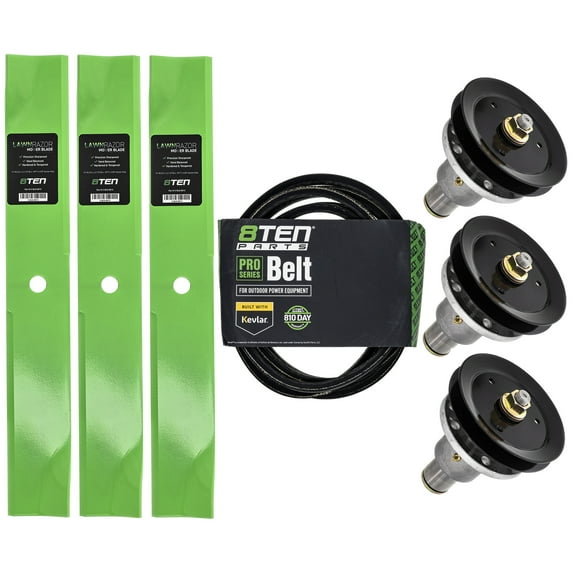 8TEN Blade Spindle Belt Kit for Exmark Lazer Z AC 103-8075 1-633366-SL 52-inch MK1009775