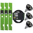 thumbnail image 1 of 8TEN Blade Spindle Belt Kit for Exmark 103-9076 103-6402 1-633366 52-inch MK1009553, 1 of 8