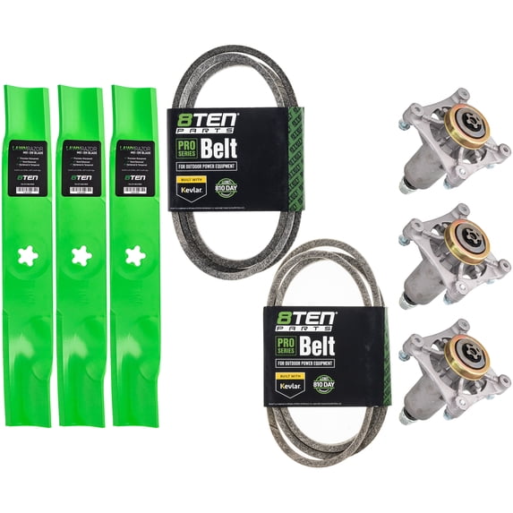 8TEN Blade Spindle Belt Kit for Husqvarna 48 inch YTH 2448 MK1005407