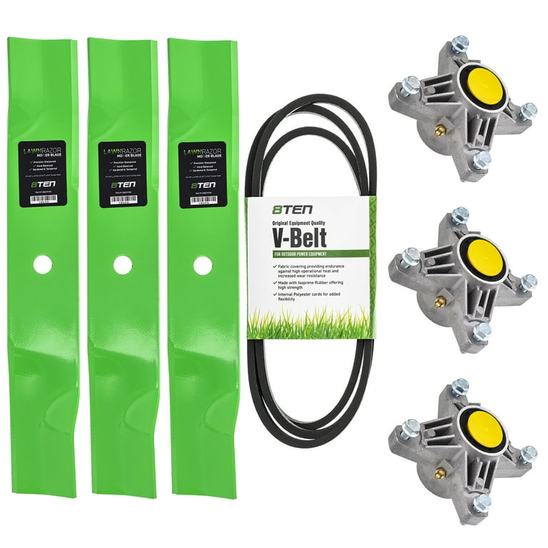 8TEN Blade Spindle Belt Kit for MTD Cub Cadet 54 inch Z force 54