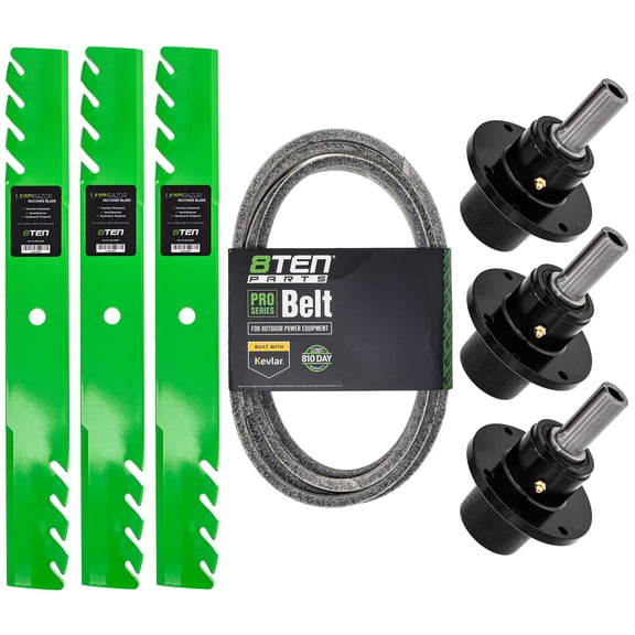 8TEN Blade Spindle Belt Kit for Scag 61 inch SMWC-61A Wildcat MK1005206