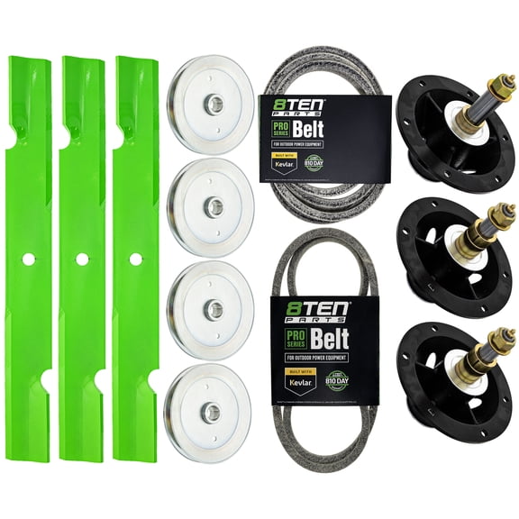 8TEN Blade Spindle Belt Kit for Simpicity Cobalt 61-inch 5101755BMYP 5104744YP MK1013881