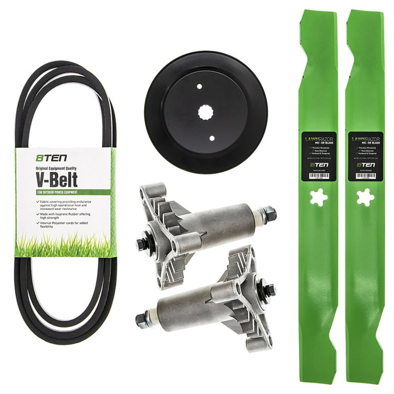 8TEN Blade Spindle Belt Pulley Kit for Craftsman LT1000 138971 24690 MK1002116