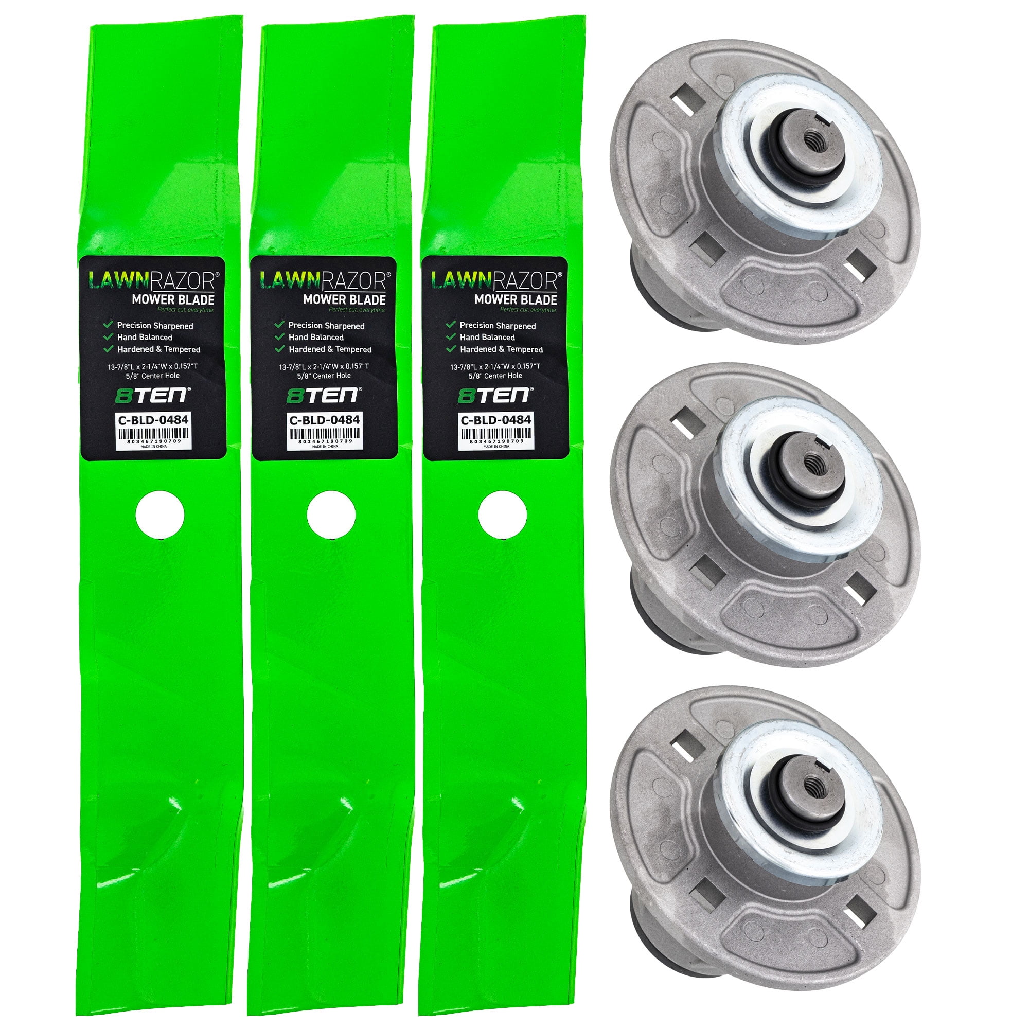 8TEN Blade Spindle Kit for Ariens Gravely Zoom 1840 1540 1740