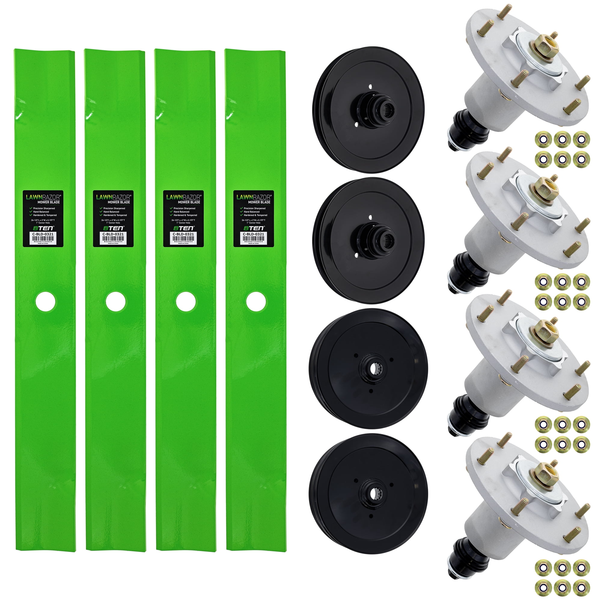 8TEN Blade Spindle Kit for Exmark Lazer Z X-Series 96-inch 103