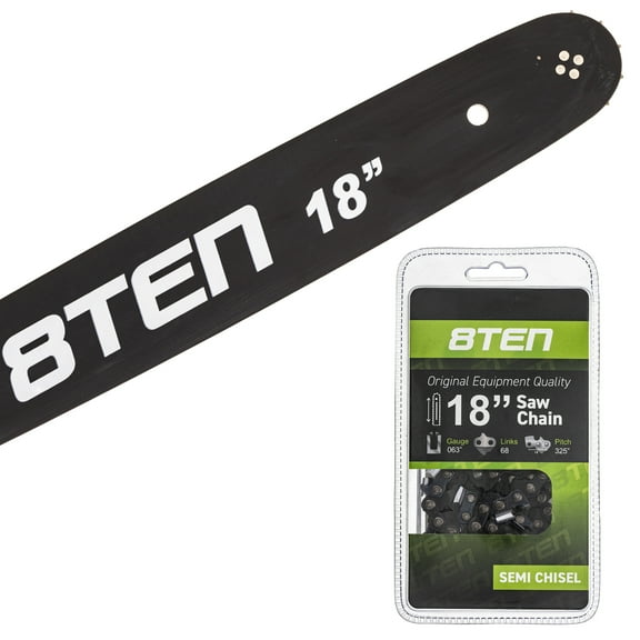 8TEN Chainsaw Bar and Chain 18 inch .325 .063 68DL for Stihl MS 250 MK1002902