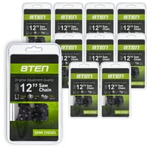 8TEN Chainsaw Chain 12 inch .050 3/8 Pitch 44DL for Stihl McCulloch 10 Pack 810-CCC2239H