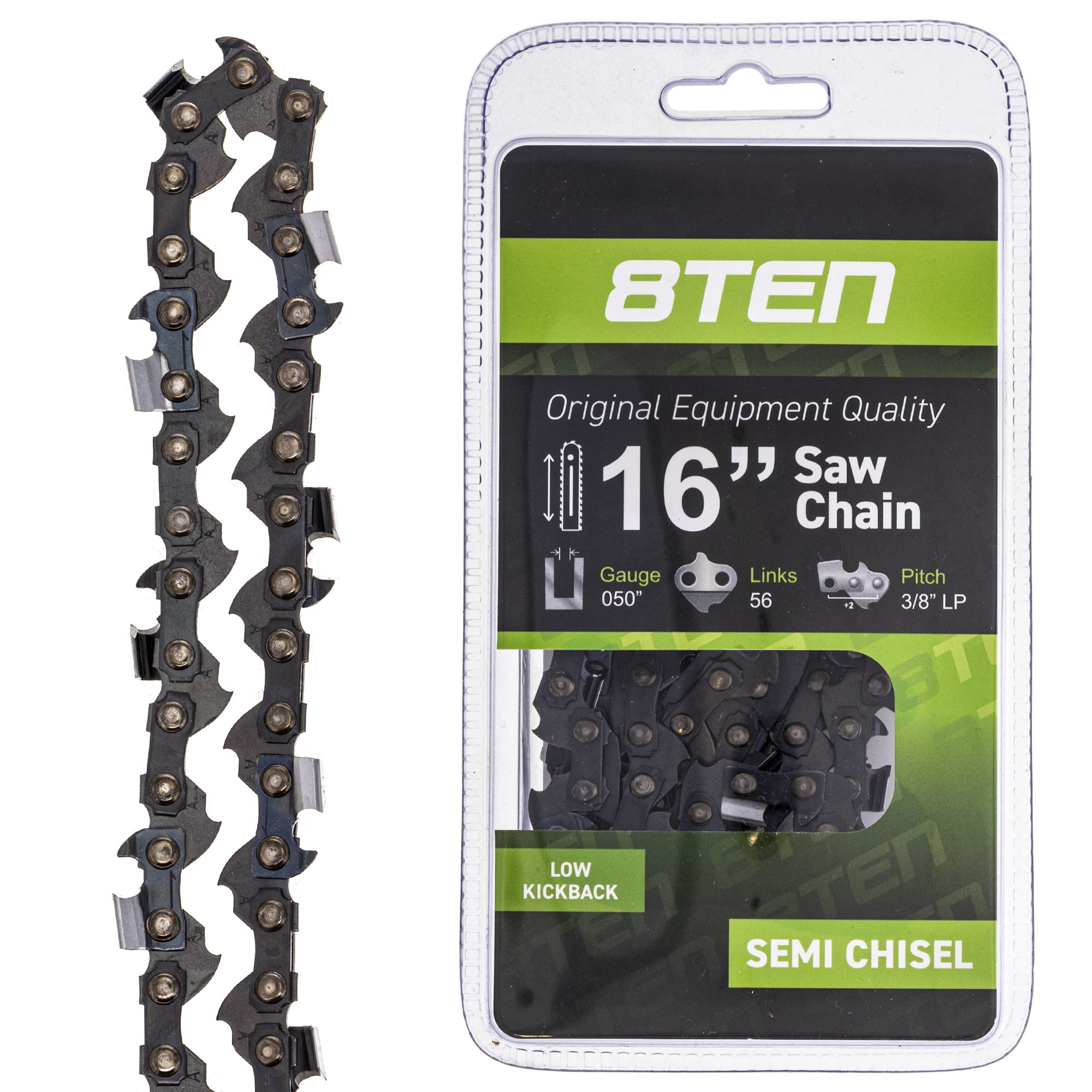 8TEN Chainsaw Chain 16 inch .050 3/8 56 DL for Husqvarna Echo 810 ...