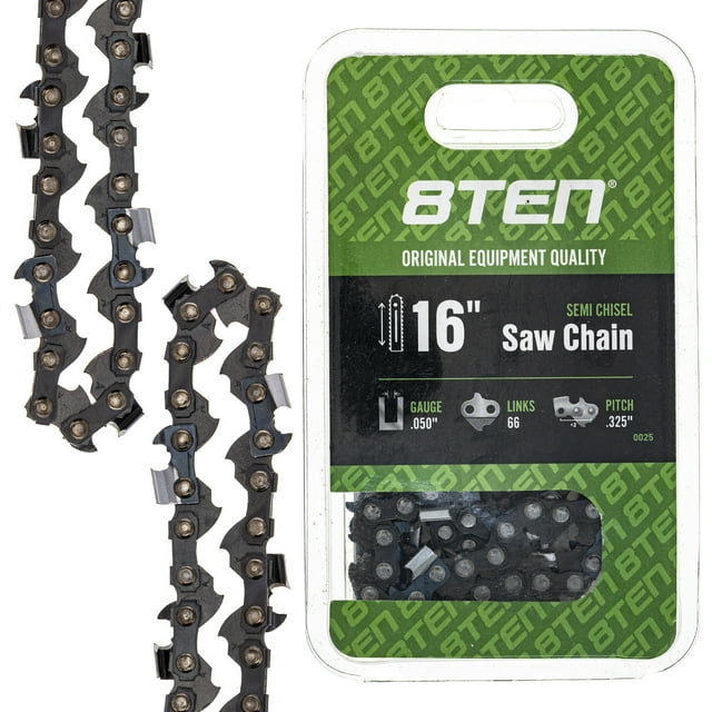 8TEN Chainsaw Chain 16 inch .050 .325 66 DL for Echo Husqvarna