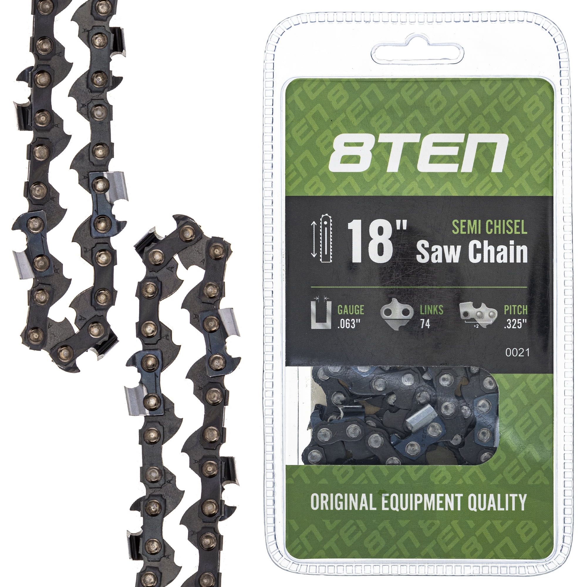 8TEN Chainsaw Chain 18 inch .063 .325 74 DL for Stihl 260 22BPX074G 810 ...