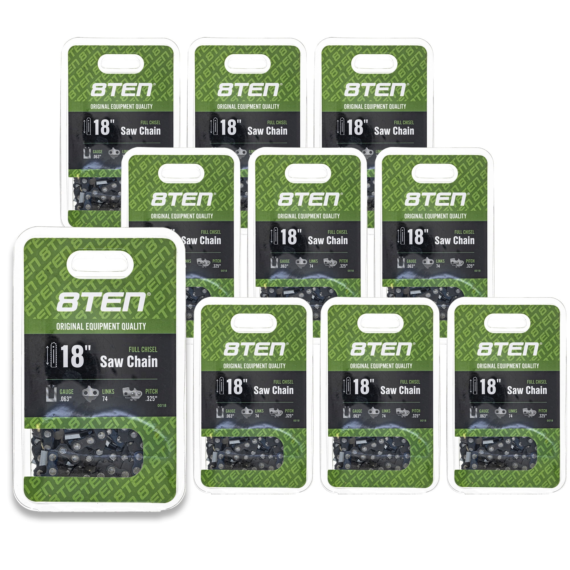 8TEN 18 inch Chainsaw Chain for Stihl MS290 MS260, OEM Parts, 10 Pack ...