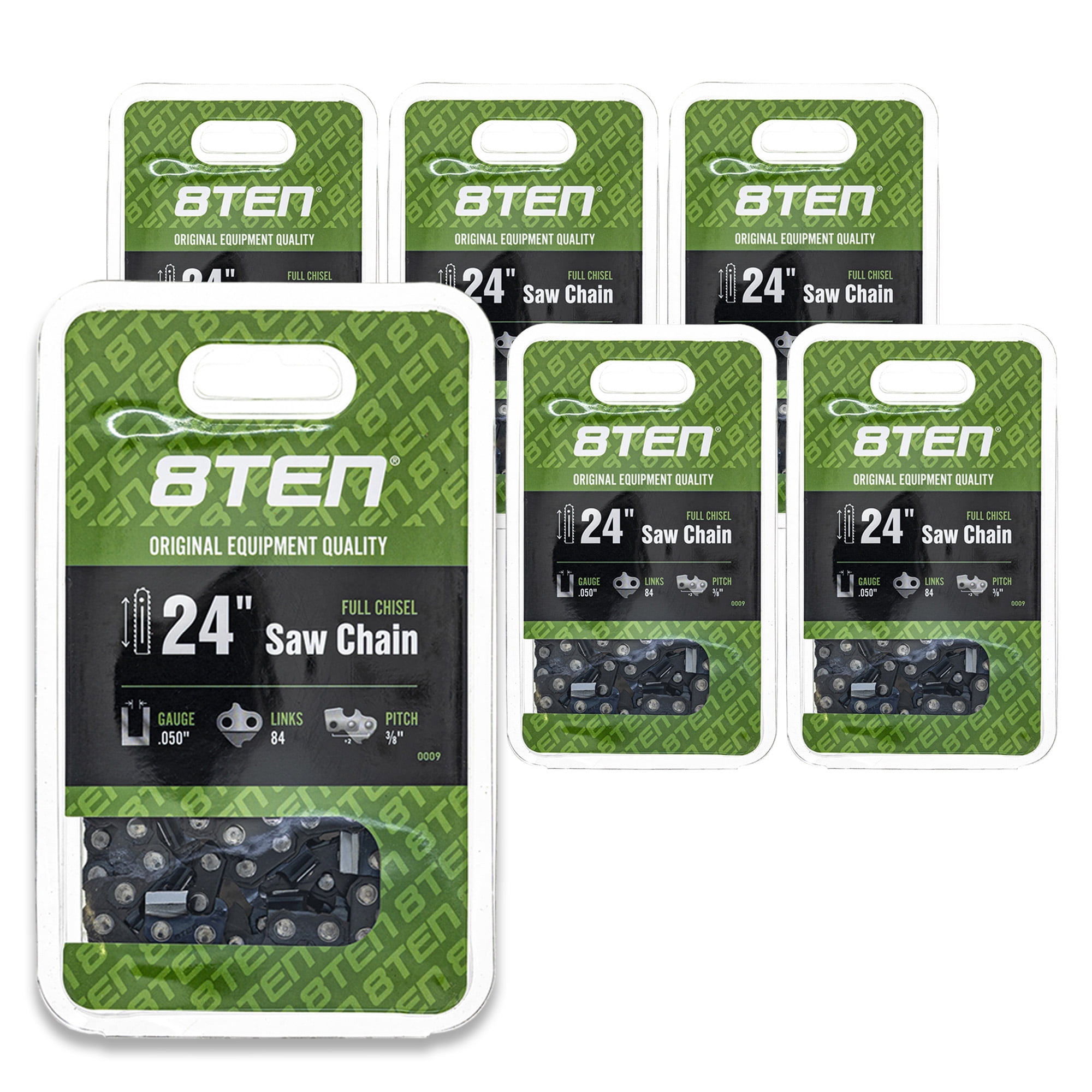 8TEN Chainsaw Chain 24 inch 3/8 Pitch for Stihl Husqvarna 6 Pack 810 ...