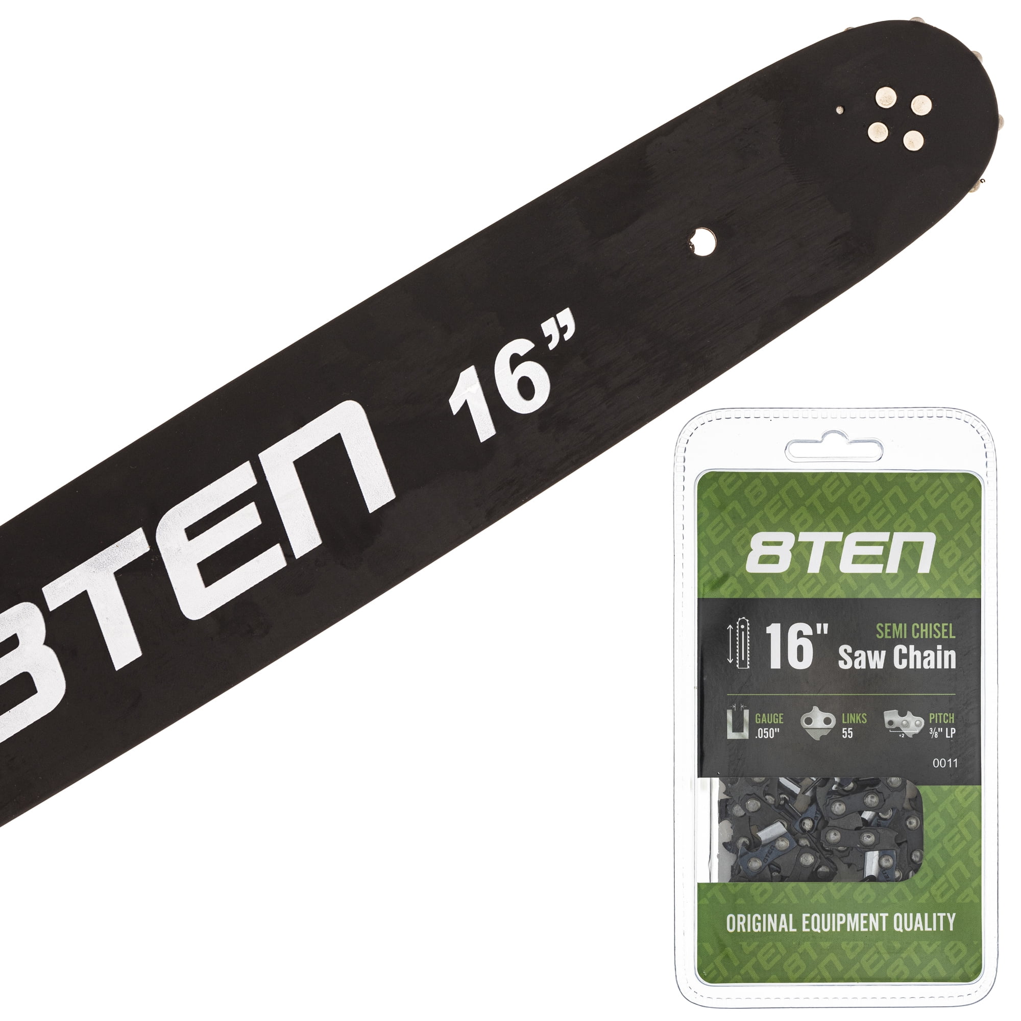 8TEN Chainsaw Guide Bar & Chain for Stihl MS 170 180 250 251 16 inch ...