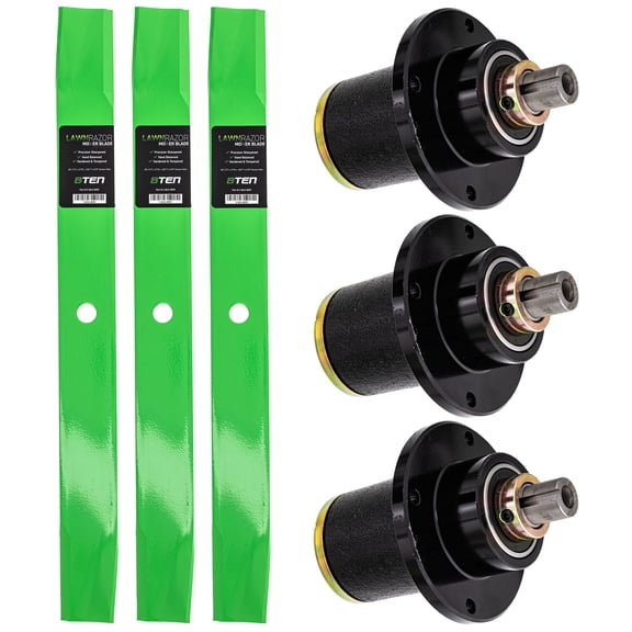 8TEN Deck Blade Spindle Kit for Bad Boy CZT ZT Elite Pup 037-6015-50 MK1001809