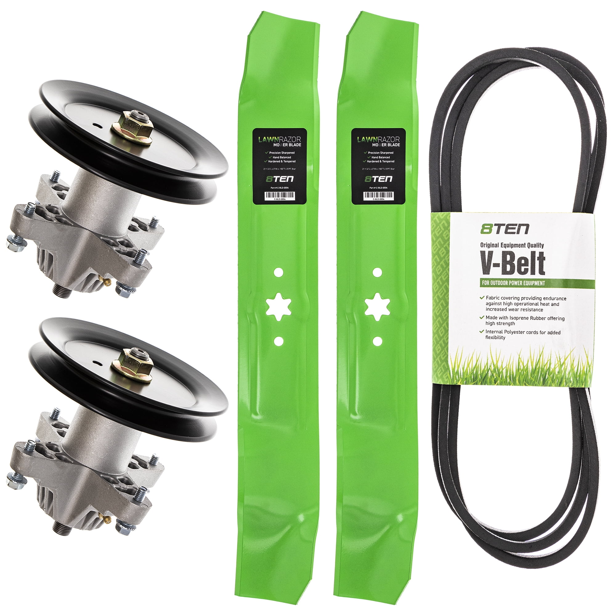 3er Pack Ersatzklingen Für Black & Decker Hog Rasentrimmer – 19,1 Cm, Gezackt, Gehärteter Stahl | Passend Für LE750, LE710, LE760