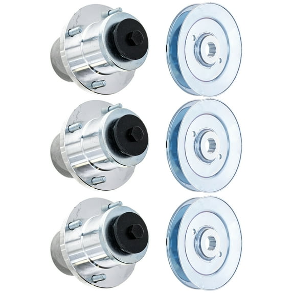 8TEN Deck Spindle for Hustler TrimStar 54-inch 607208 607506 Walk Behind 3 Pack 810-KSP4355N