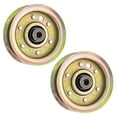 thumbnail image 1 of 8TEN Flat Idler Pulley for John Deere Husqvarna AM103480 131494 2 Pack 810-CID2224L, 1 of 8
