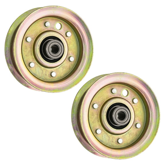 8TEN Flat Idler Pulley for John Deere Husqvarna AM103480 131494 2 Pack 810-CID2224L