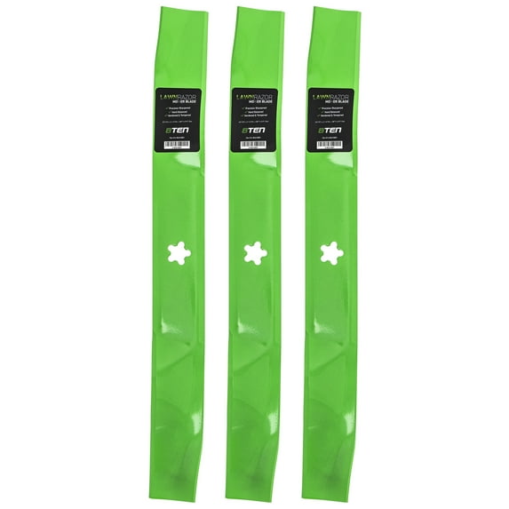 8TEN LawnRAZOR Blade Set for Husqvarna MZ6128 FD61M 522795901 532134149 61 inch Deck (Mulching) 3 Pack 810-CBL2223D