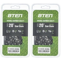 8TEN Semi Chisel Chainsaw Chain 20 inch .058 3/8 76DL901 2 Pack 810-CCC2428H