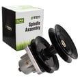 thumbnail image 1 of 8TEN Spindle Double Pulley for MTD 618-0595 618-0593 915-0593 46 inch 810-CSP2331N, 1 of 6