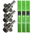 thumbnail image 1 of 8TEN Spindle High Lift Blade Kit for Scag 61A 61V Deck Turf Tiger MK1002059, 1 of 10