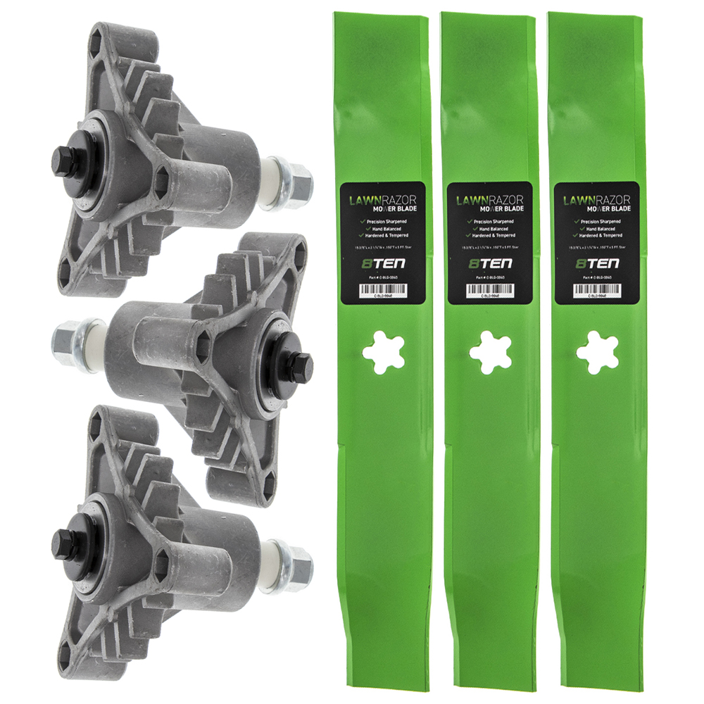 Husqvarna 586117304 Mulching Tractor Blades, 54In., 3Pk.