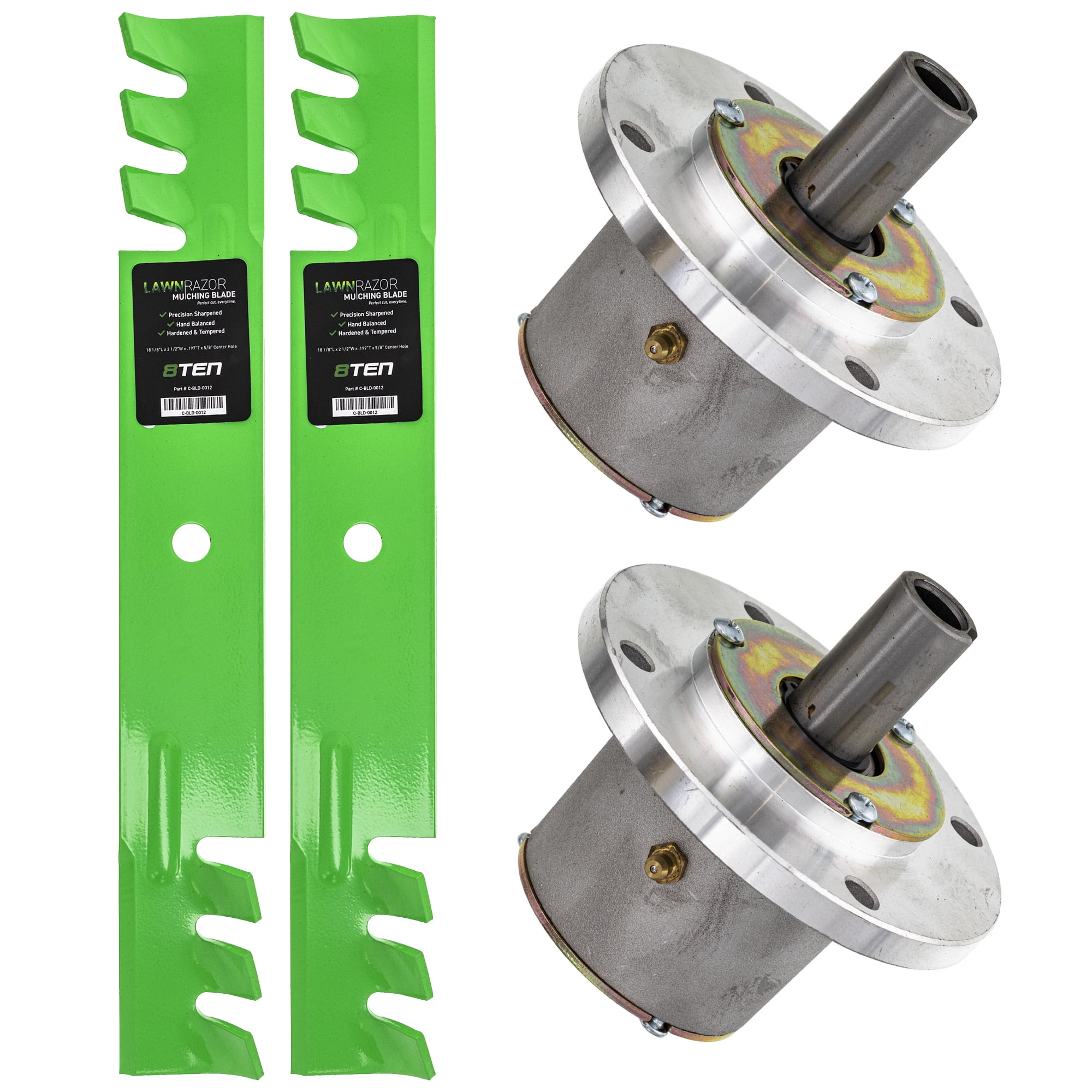 8TEN Spindle Toothed Blade Kit for Exmark Snapper Viking 32