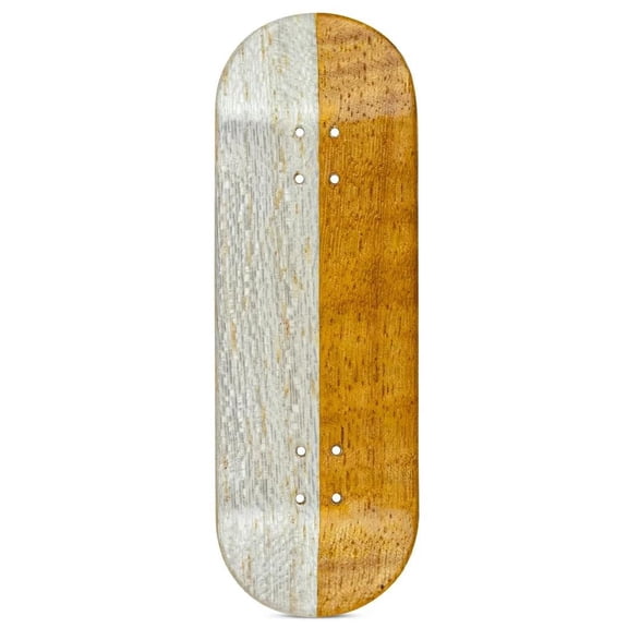 8THREE8 Fingerboard Deck Wood & White Split Ply 32mm x 96.3mm Maple