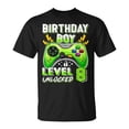 thumbnail image 1 of 8Th Birthday Boy Level 8 Unlocked Video Game Eight Years Old Unisex TShirt, 1 of 6