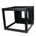 thumbnail image 1 of 8U 22 in. Depth Hinged Open Frame Wall Mount Server Rack, 1 of 1
