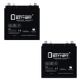 thumbnail image 1 of 8V, 170Ah, AGM, Dual Terminal, Replacement Battery Compatible with Aircraft Tugs and Aircraft Towing Vehicles - 2 Pack, 1 of 13